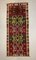 Grand Tapis Kilim Vintage en Laine Rouge, Noire et Verte, Turquie, 1950s 4