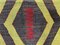 Grand Tapis Kilim Vintage en Laine Rouge, Noire et Verte, Turquie, 1950s 5