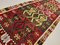 Grand Tapis Kilim Vintage en Laine Rouge, Noire et Verte, Turquie, 1950s 7