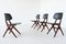 Dutch Pelican Dining Chairs by Louis van Teeffelen for WéBé, 1960s, Set of 4 3
