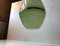 Danish Green Opaline Glass Funkis Pendant Lamp from Lyfa, 1940s 6