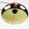 Space Age Red and Gold Pendant Lamps, 1960s, Set of 2 10