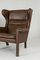 Leather and Rosewood Armchairs by Hans J. Wegner for AP Stolen, 1960s, Set of 4 7