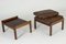 Leather and Rosewood Armchairs by Hans J. Wegner for AP Stolen, 1960s, Set of 4 11