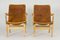 Mid-Century Leather Model Eva Armchairs by Bruno Mathsson for Dux, Set of 2 5