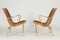 Mid-Century Leather Model Eva Armchairs by Bruno Mathsson for Dux, Set of 2, Image 2