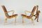 Mid-Century Leather Model Eva Armchairs by Bruno Mathsson for Dux, Set of 2 6