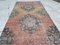 Vintage Turkish Low Pile Faded Color Oushak Runner Rug, 1970s 6