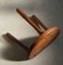 Vintage Scandinavian Modern Solid Wooden Stool 3