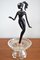 Figura de bailarina Mid-Century de cristal de Murano, años 50, Imagen 1