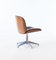 Black Leather Swivel Desk Chair by Ico Luisa Parisi for MIM Roma, 1960s, Imagen 2