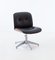Black Leather Swivel Desk Chair by Ico Luisa Parisi for MIM Roma, 1960s, Image 3