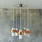 Mid-Century Scandinavian Copper and Opaline Glass Ceiling Lamp 5