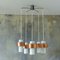 Mid-Century Scandinavian Copper and Opaline Glass Ceiling Lamp 4