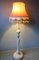 Antique Carved Painted Wood Floor Lamp with Cherub 2