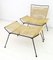 Italienische Mid-Century Sessel und Hocker, 1960er 3