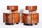 Czech Art Deco High Gloss Walnut Bedside Tables, 1920s, Set of 2 8