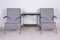 Grey Tubular & Upholstery Armchairs, 1930s, Set of 2 12