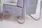 Grey Tubular & Upholstery Armchairs, 1930s, Set of 2, Image 9