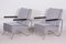 Grey Tubular & Upholstery Armchairs, 1930s, Set of 2, Image 5