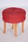 Mid-Century Czech Red Beech Stool, 1950s 4