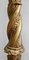 Antique Gilded Plaster Twisted Column and Bust of a Girl 25