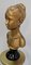Antike Säule aus Vergoldetem Gips und Mädchenbüste 6