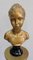 Colonna antica intrecciata e busto di una ragazza dorate, Immagine 4