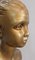 Antike Säule aus Vergoldetem Gips und Mädchenbüste 15