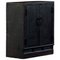 Antique Chinese Black Shanxi Two Door Cabinet, Image 1