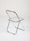 Plia Transparent Folding Chairs by Giancarlo Piretti for Castelli / Anonima Castelli, 1960s, Set of 4 3