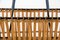 Stitched Leather and Rattan Magazine Rack by Jacques Adnet, 1950s, Image 2