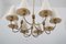 Large Mid-Century Brass Model 1069 Globus Chandelier from Rupert Nikoll, 1950s, Immagine 3