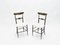 Walnut Campanino Dining Chairs by Giuseppe Gaetano Descalzi for Fratelli Levaggi, 1950s, Set of 4, Image 11