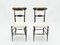 Walnut Campanino Dining Chairs by Giuseppe Gaetano Descalzi for Fratelli Levaggi, 1950s, Set of 4 4