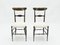 Walnut Campanino Dining Chairs by Giuseppe Gaetano Descalzi for Fratelli Levaggi, 1950s, Set of 4, Image 4