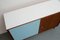 Small Teak and Light Blue Formica Sideboard, 1960s 5