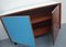 Small Teak and Blue Formica Sideboard, 1960s 7