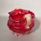 Red Murano Glass Bowl with Gold, 1950s 5