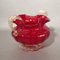 Red Murano Glass Bowl with Gold, 1950s 4