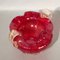 Red Murano Glass Bowl with Gold, 1950s 3