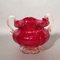 Rote Murano Schale mit Goldflitter. 1950 - 1959 1