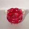 Red Murano Glass Bowl with Gold, 1950s 7