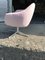 Silla giratoria Mid-Century de metal y terciopelo, años 60, Imagen 3