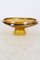 Mid-Century Honey Colored Heavy Glass Fruit Plate, 1960s 1