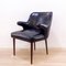 Mid-Century Black Armchair, 1950s 1