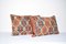 Turkish Lumbar Kilim Cushion Covers, Set of 2 2