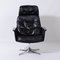 Black Leather Sedia Swivel Chair by Horst Brüning for Cor, 1960s 2
