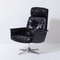 Chaise Pivotante Sedia en Cuir Noir par Horst Brüning pour Cor, 1960s 10