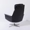 Black Leather Sedia Swivel Chair by Horst Brüning for Cor, 1960s 5